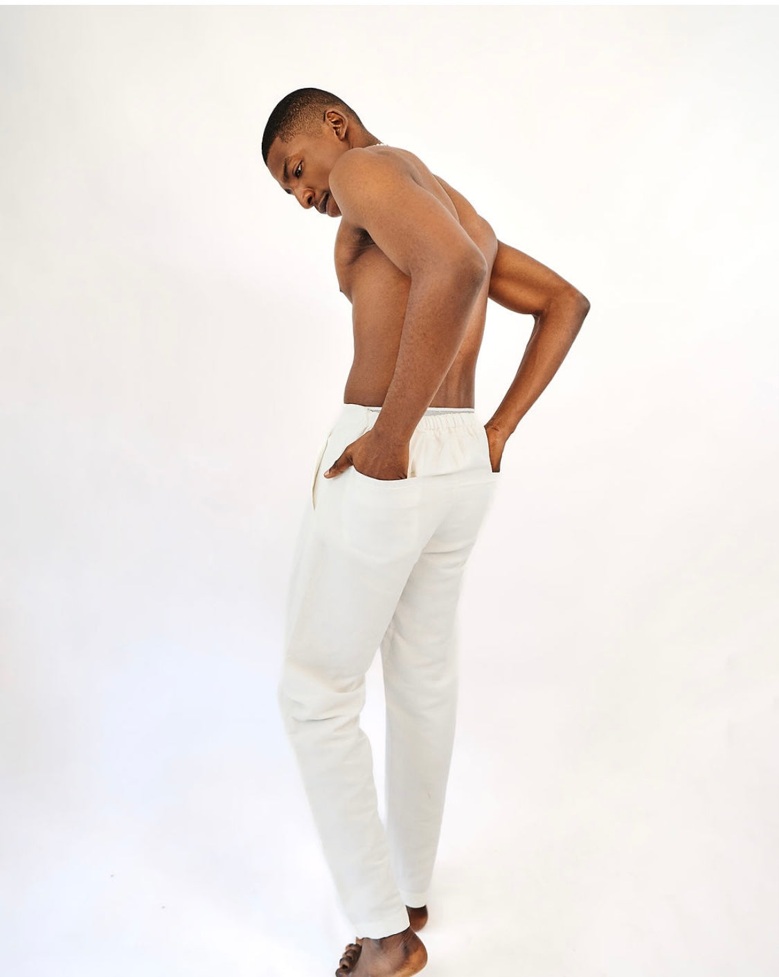 White linen pant