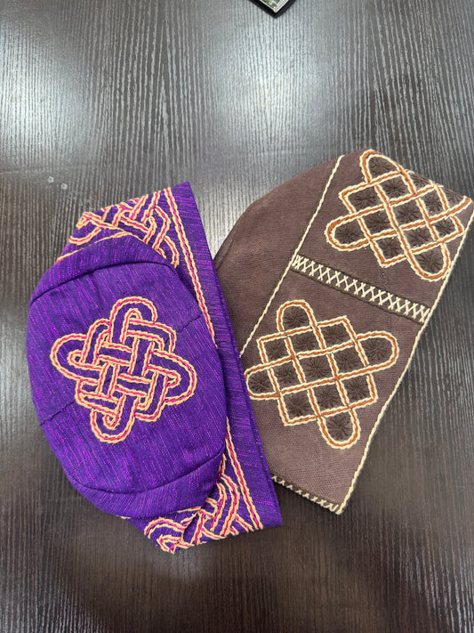 Embroidered Yoruba cap