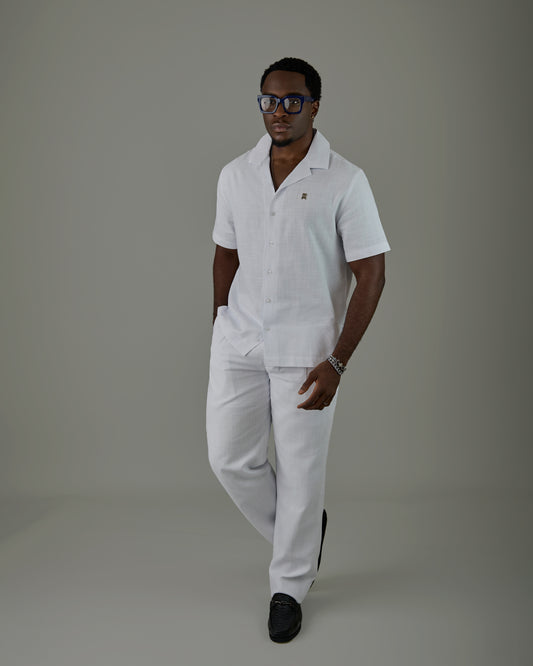 White Linen Safari Set