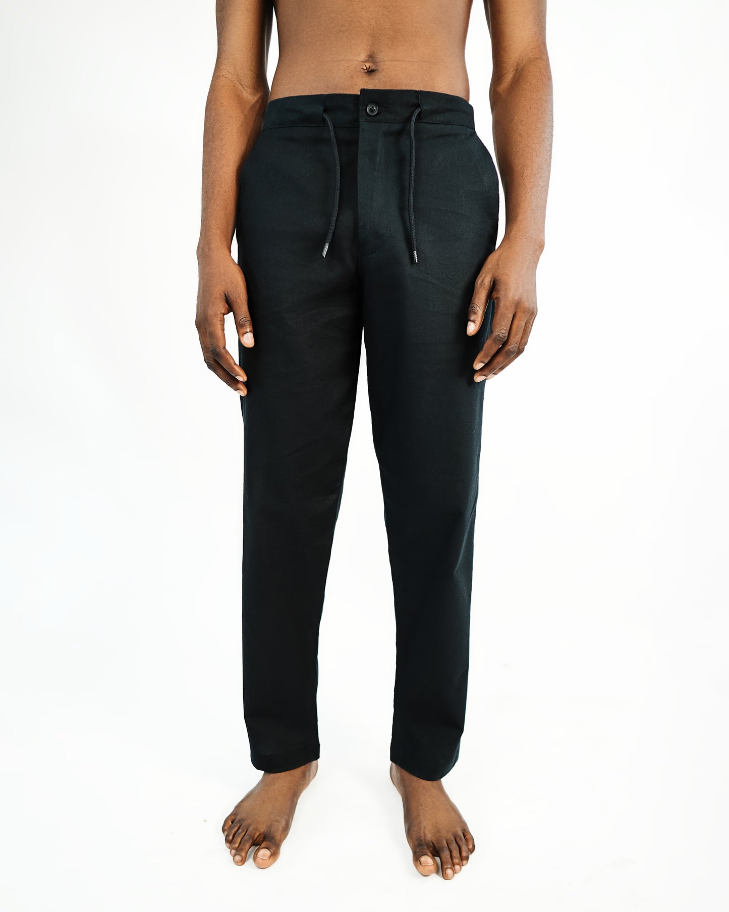 Navy Blue Linen Pant