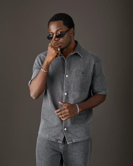 Grey Denim Signature Shirt