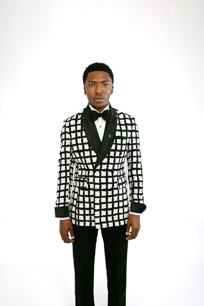 Black and White Shawl Lapel Tuxedo