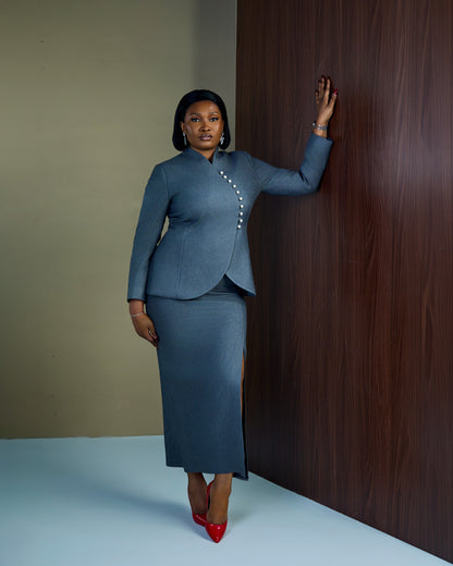 Grey Signature Wrap Suit