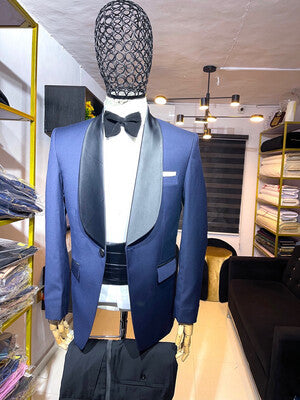 Navy blue cashmere Tuxedo