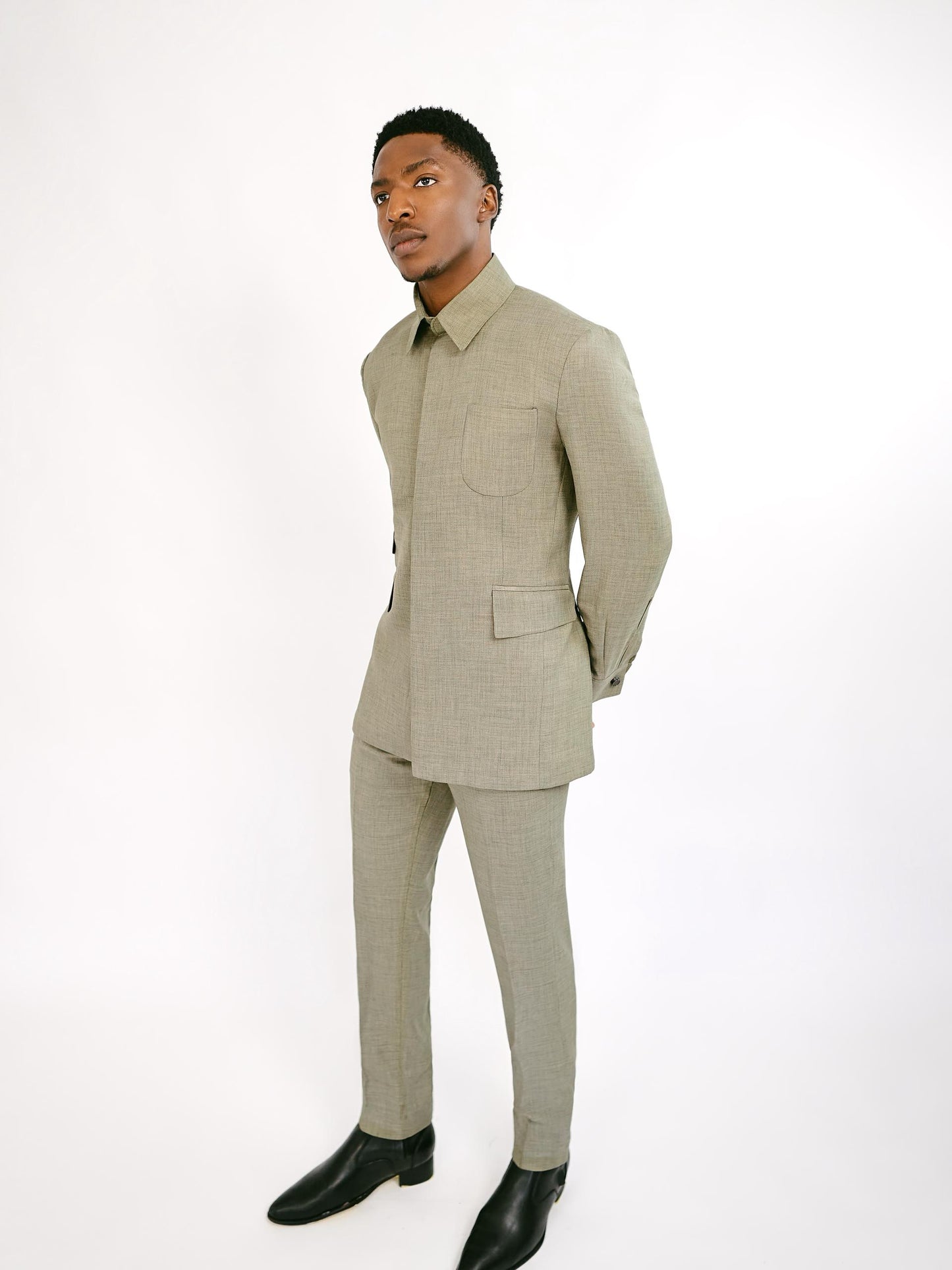 Green Safari Suit