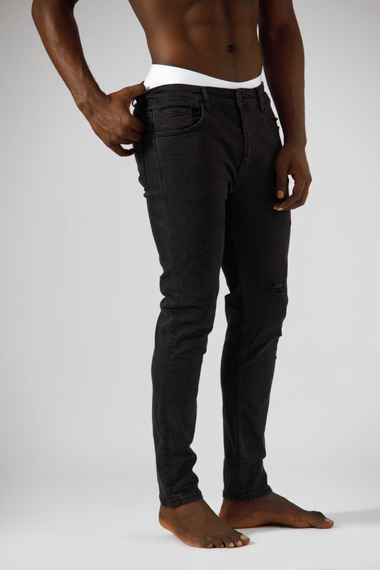 🎁 Black ripped jeans (Slim Fit) (100% off)