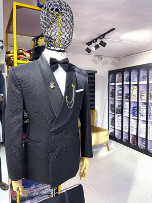 Black Jaquard Tuxedo