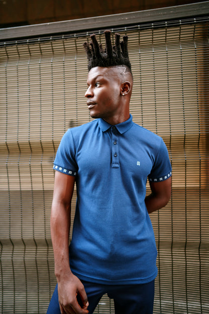 Navy blue signature polo