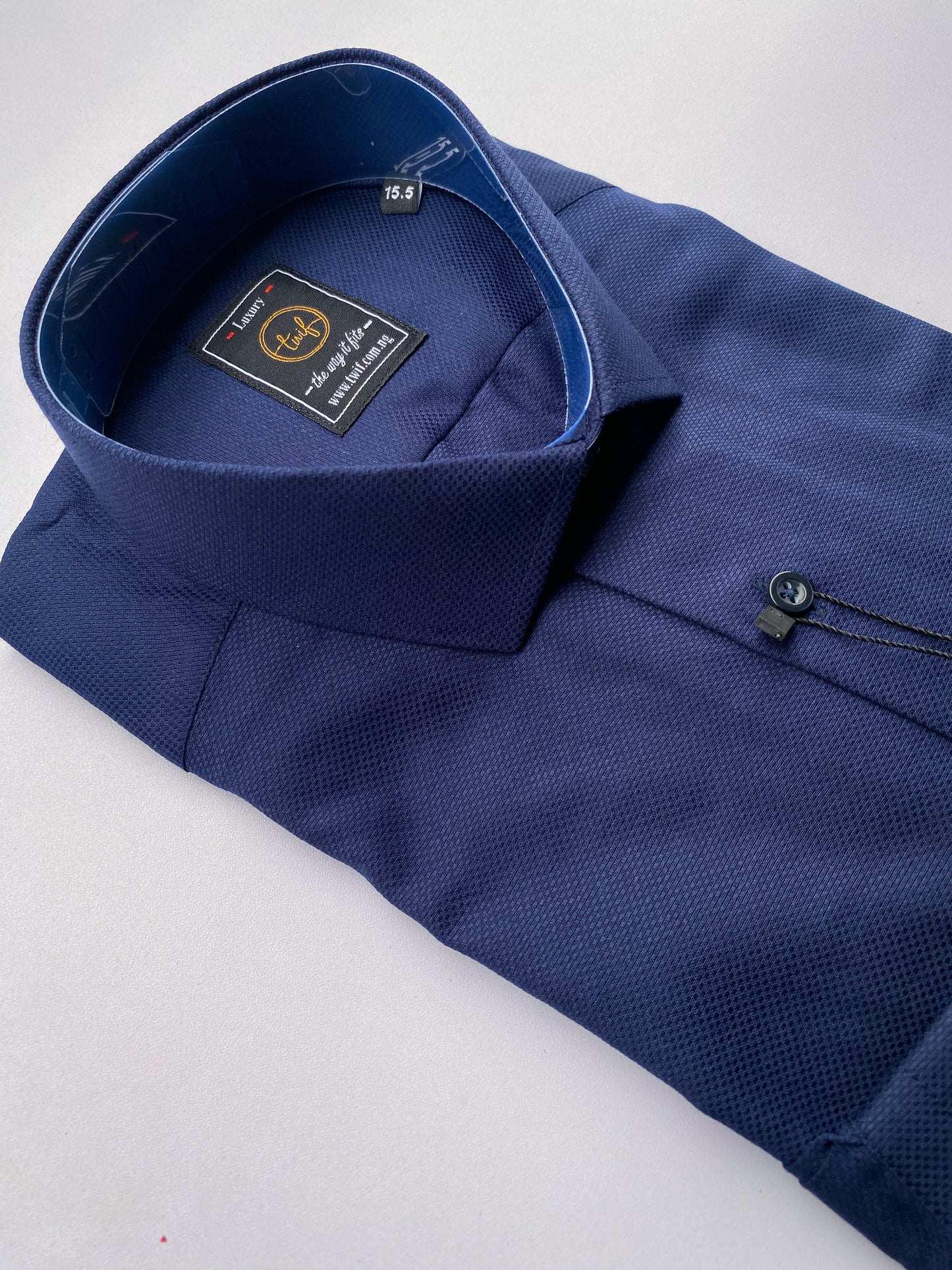 Navy blue oxford shirt