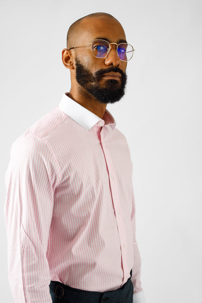 Pink stripe shirt